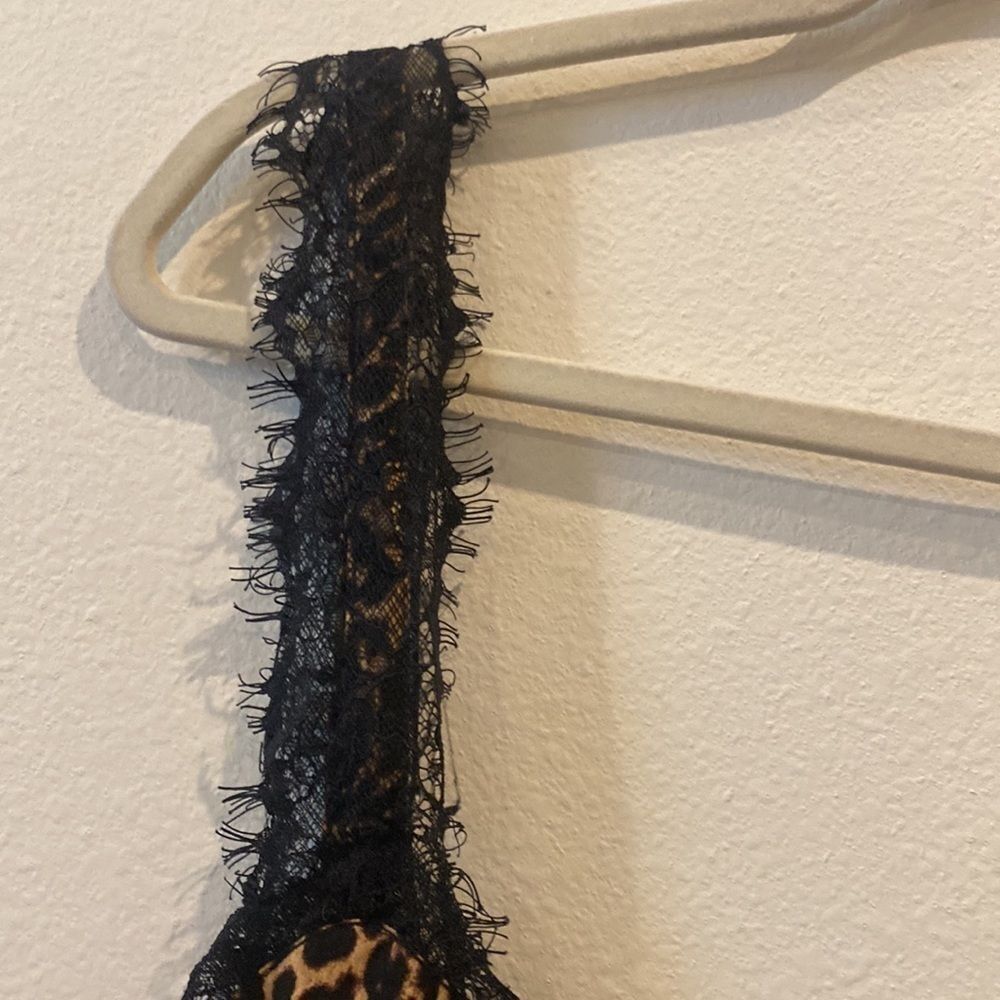 Jessica Simpson Animal Print Cheetah Leopard Lace Camisole Top 2X​​​​​​​​ - Picture 4 of 6